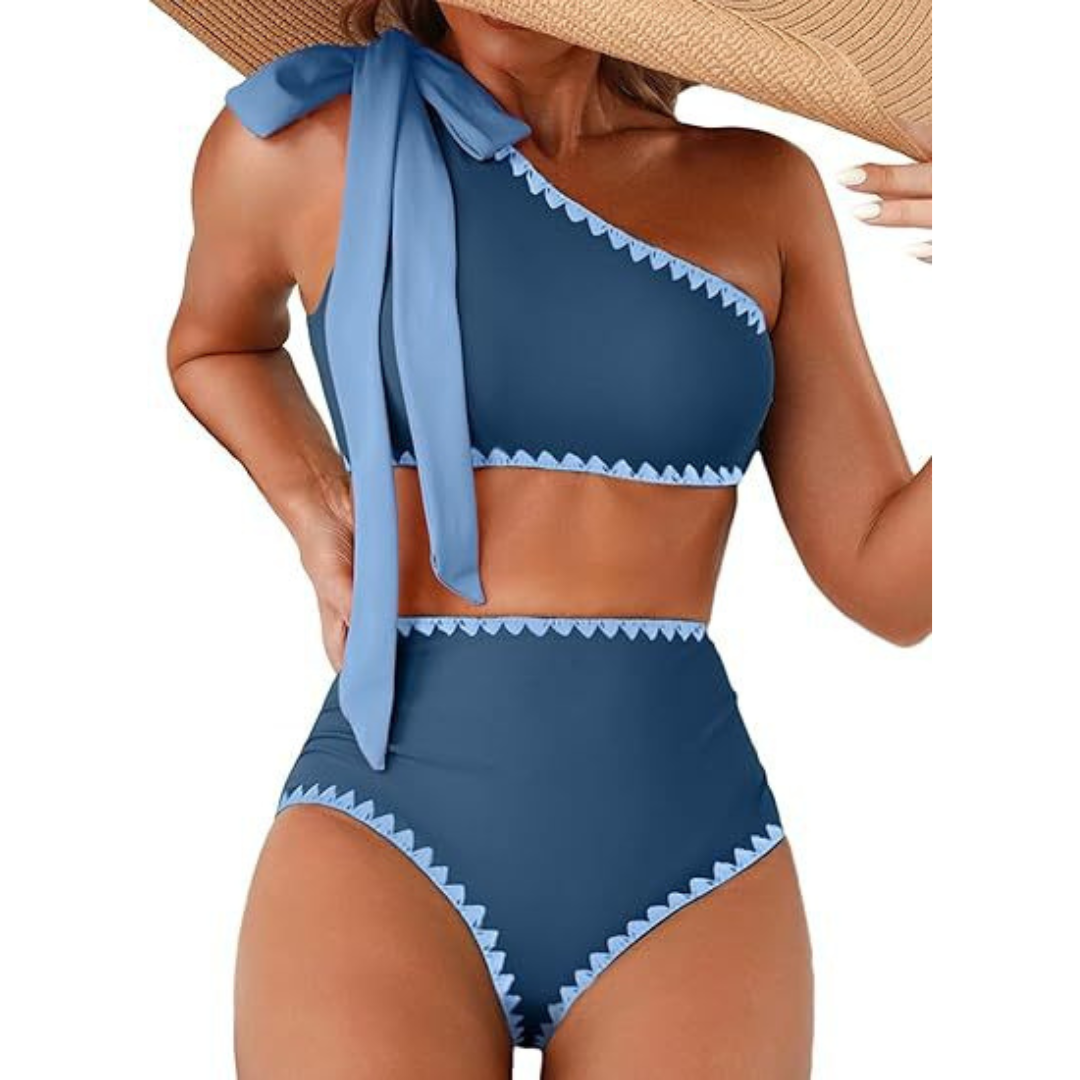 Marit | Aukšto Liemens One Shoulder Bikinis