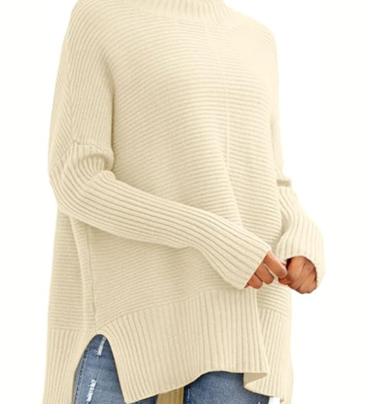 Elisa | Šiltas, Aukštu Kaklu Apvyniotas Megztinis