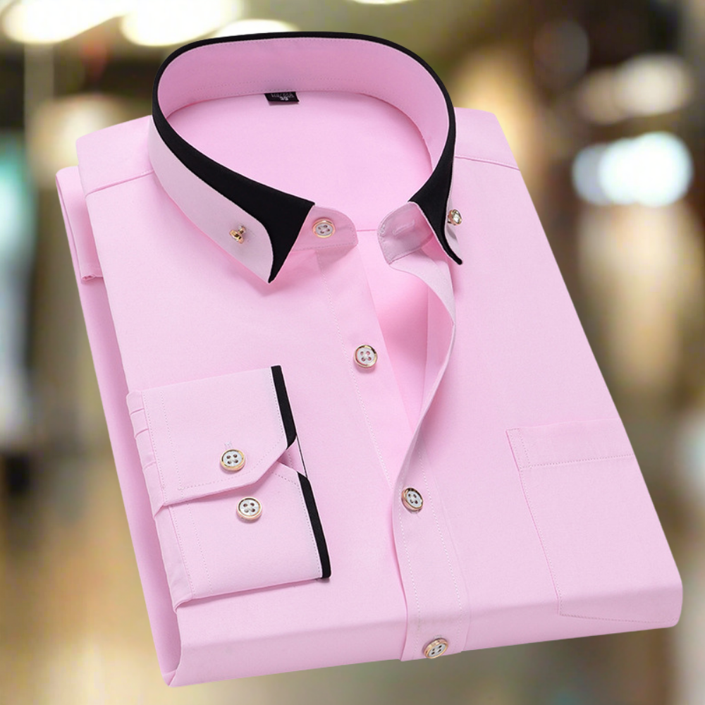 Adalbert | Klasikinė medvilninė marškiniai su ilgomis rankovėmis