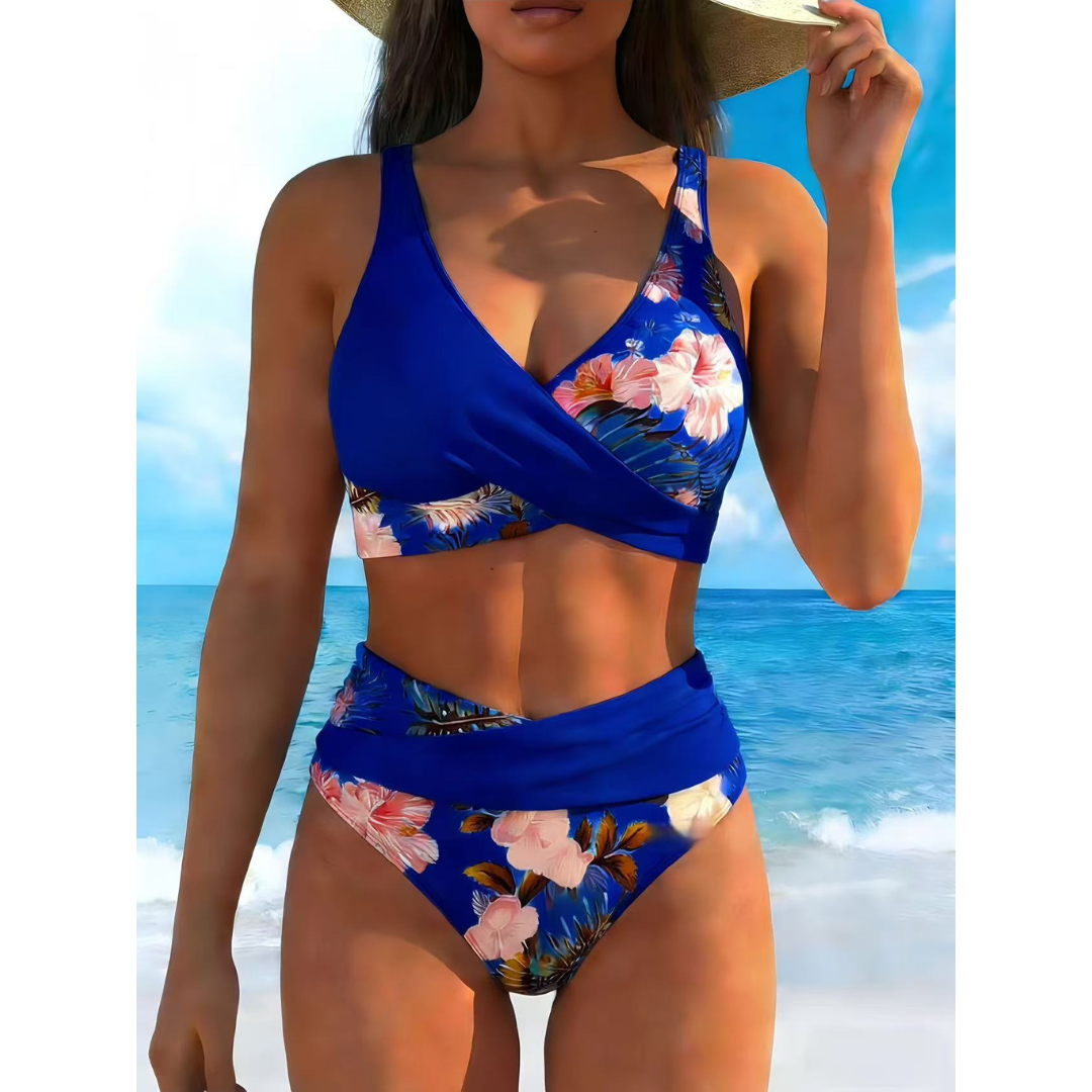 Sisi | Twist-Front Bikinis su Aukštu Liemeniu