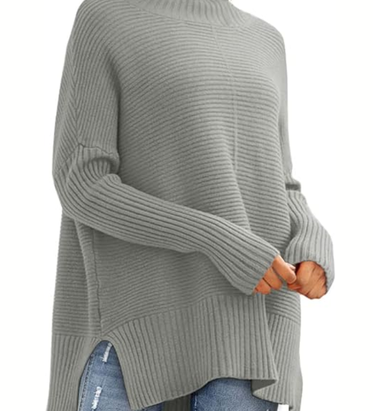 Elisa | Šiltas, Aukštu Kaklu Apvyniotas Megztinis