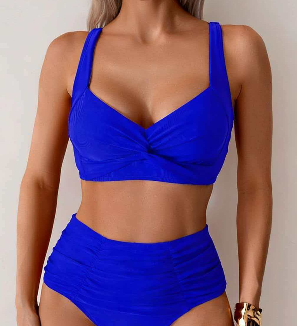 Esther | Koreguojantis Bikinis su Aukštu Liemeniu