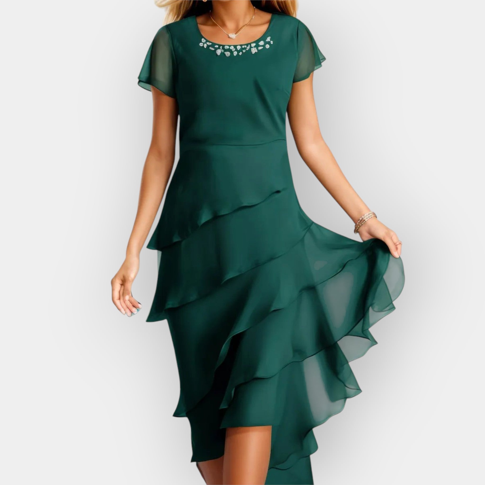 Lengva Šifono Suknelė