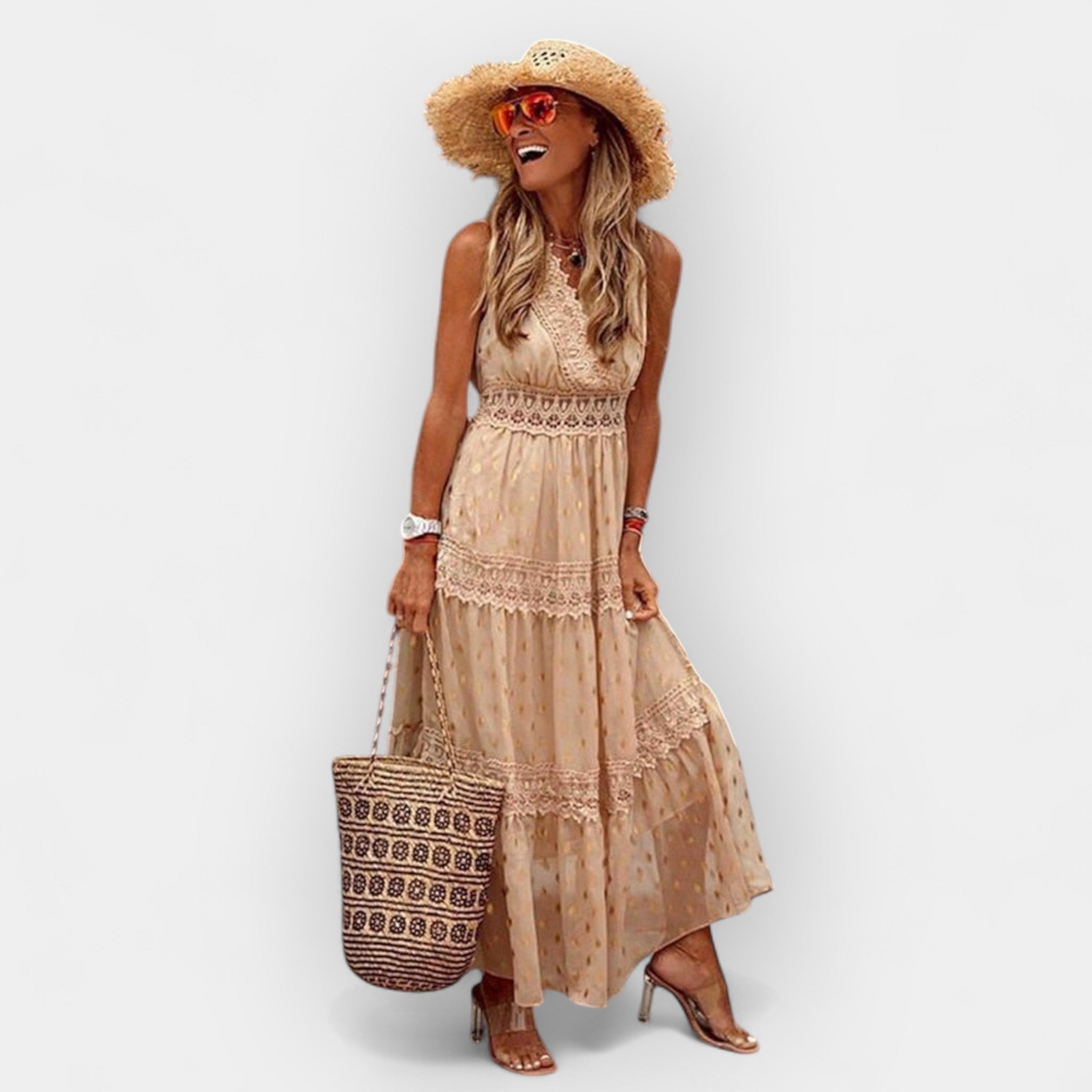 Vasaros Boho Stiliaus Suknelė