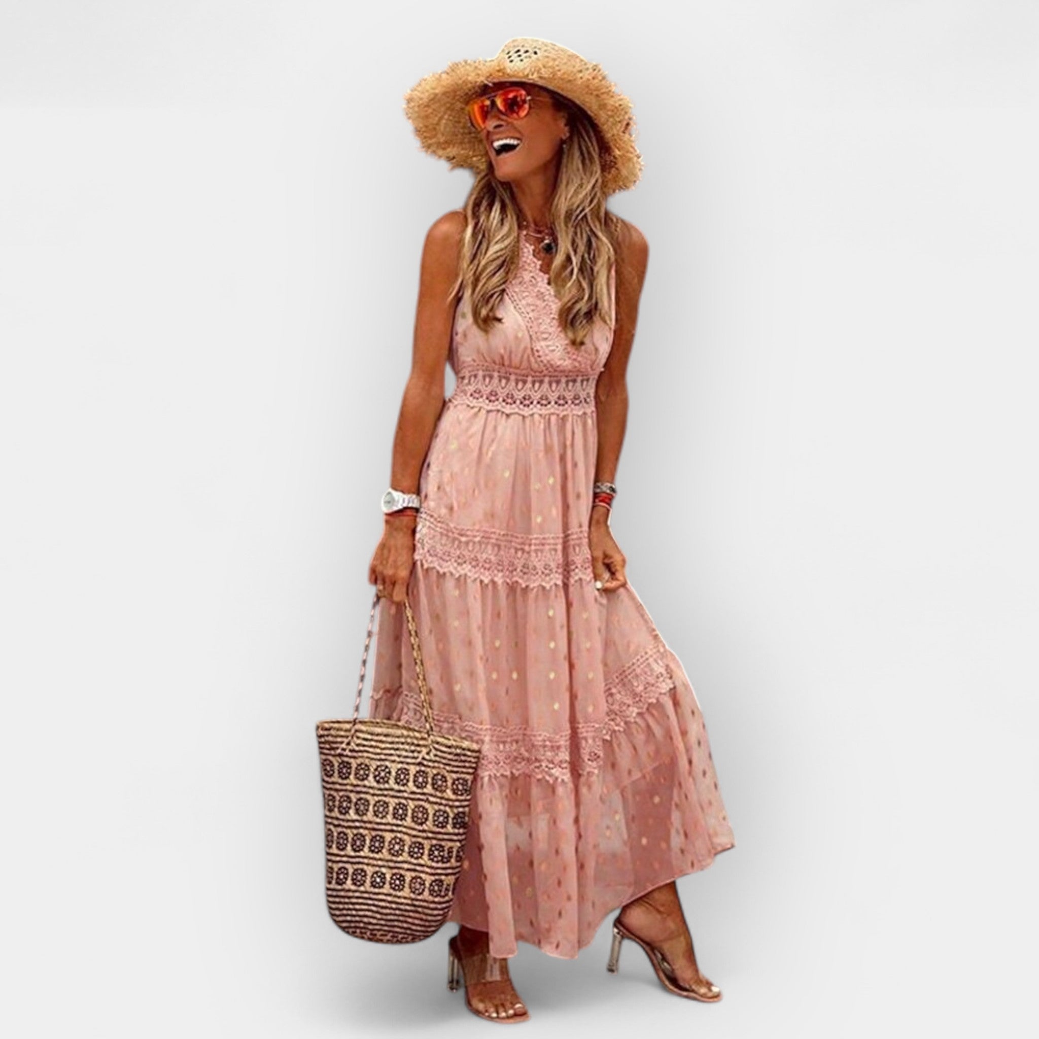 Vasaros Boho Stiliaus Suknelė