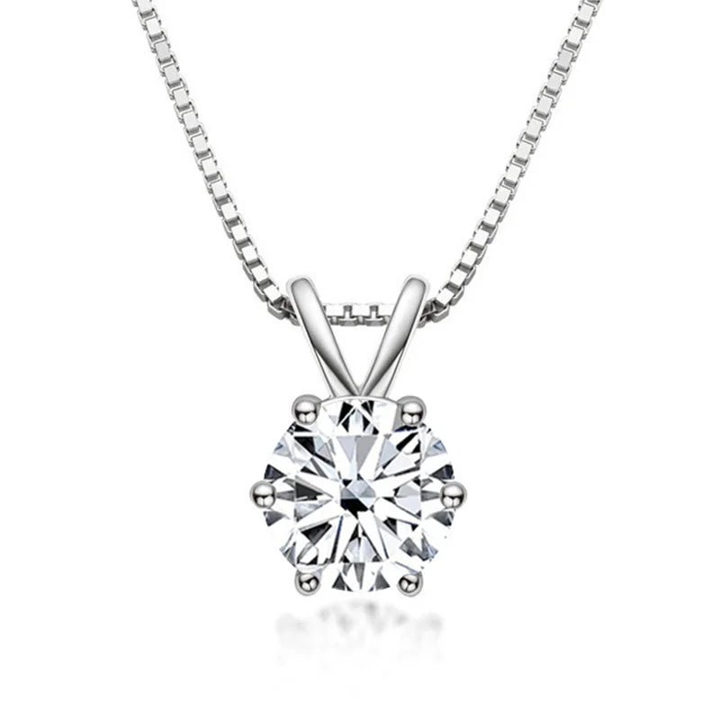 Elegantiška Moissanite viengubė grandinėlė