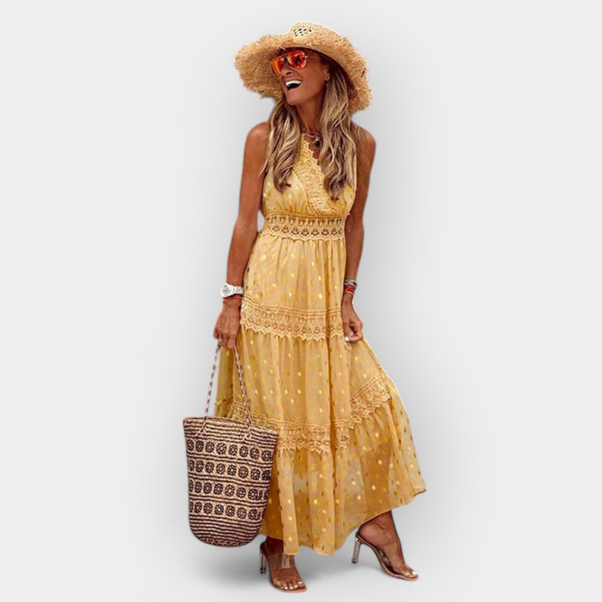 Vasaros Boho Stiliaus Suknelė