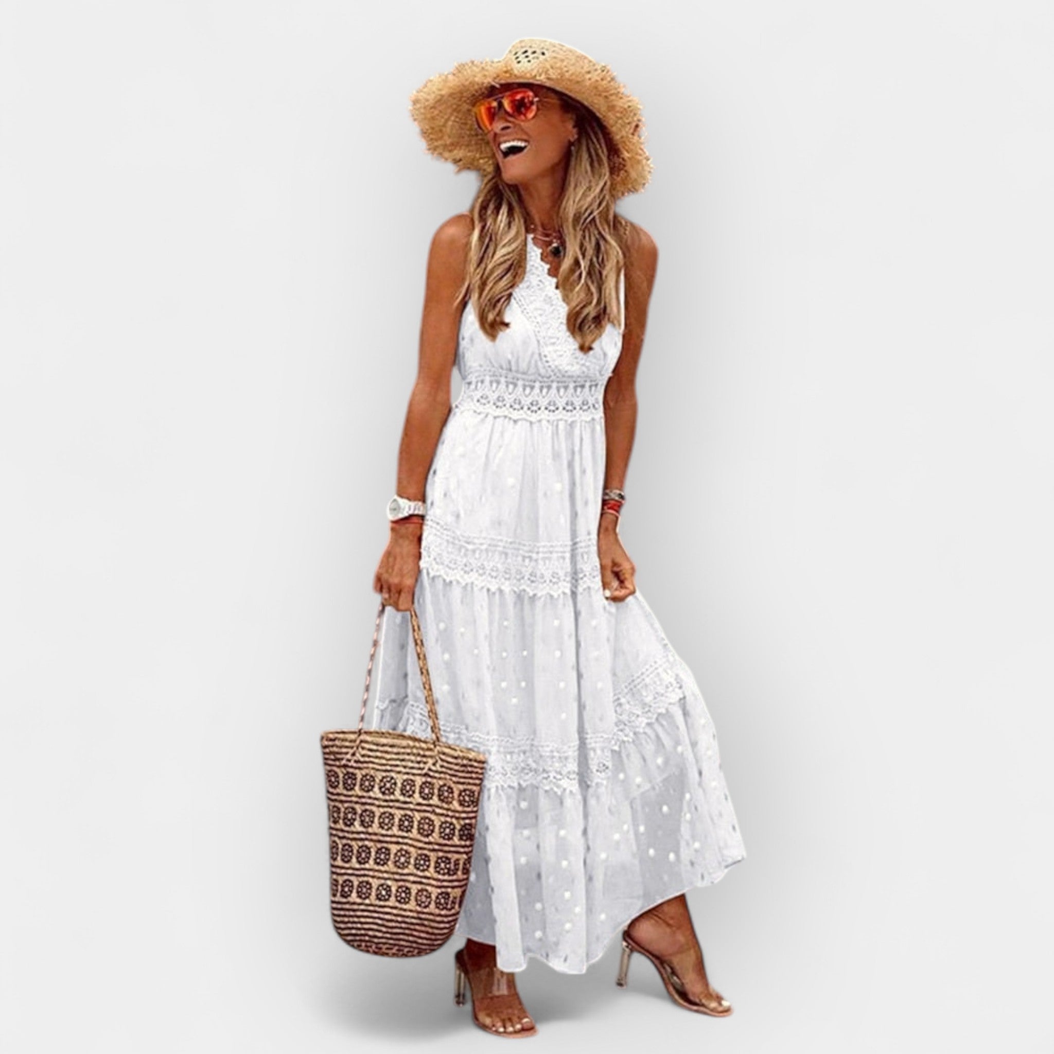 Vasaros Boho Stiliaus Suknelė