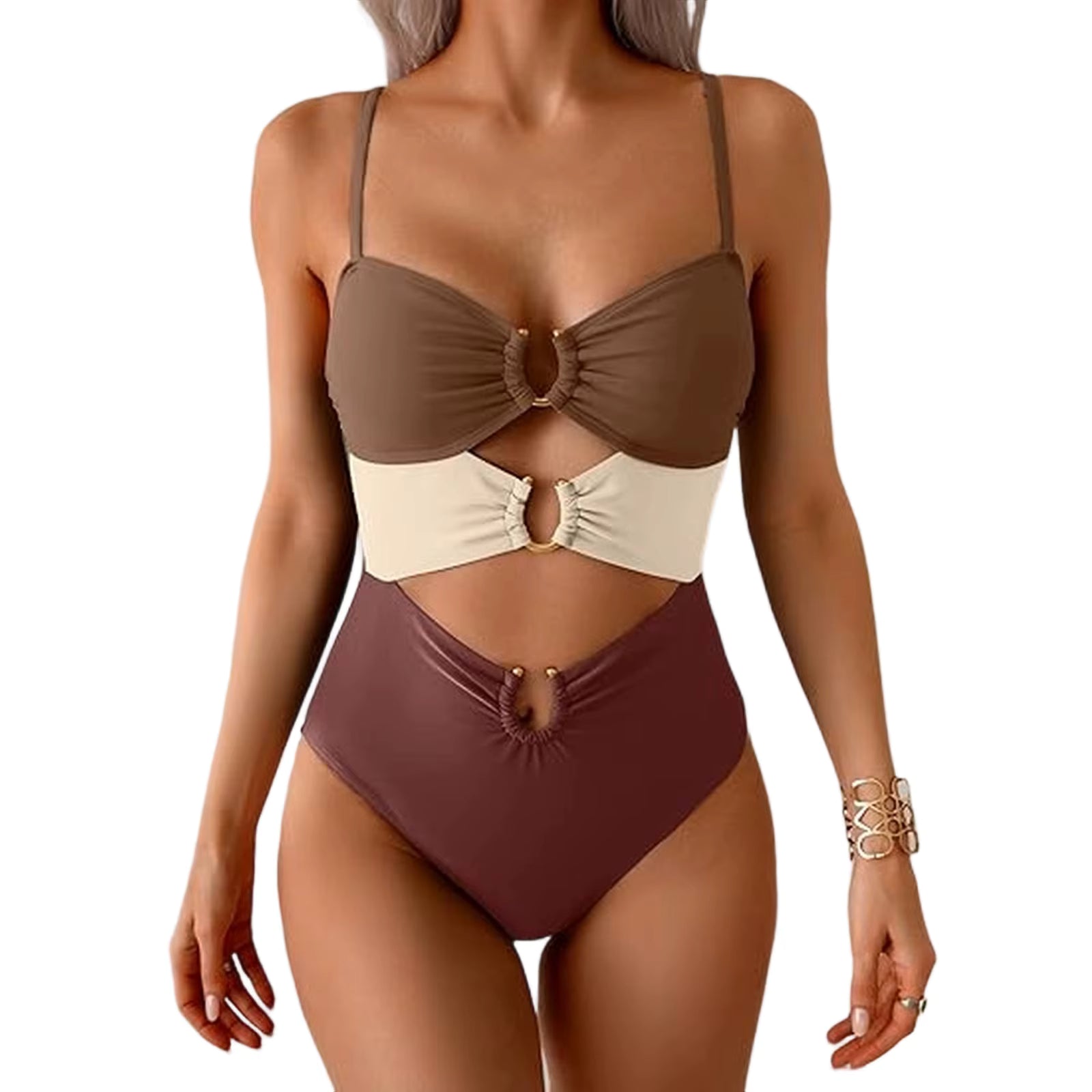 Sterre | Vienagabalis Maudymosi Kostiumelis su Cut-Out