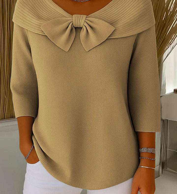 Clara | Elegantiška Megztinė su Lankeliu Iš Minkštos Medžiagos